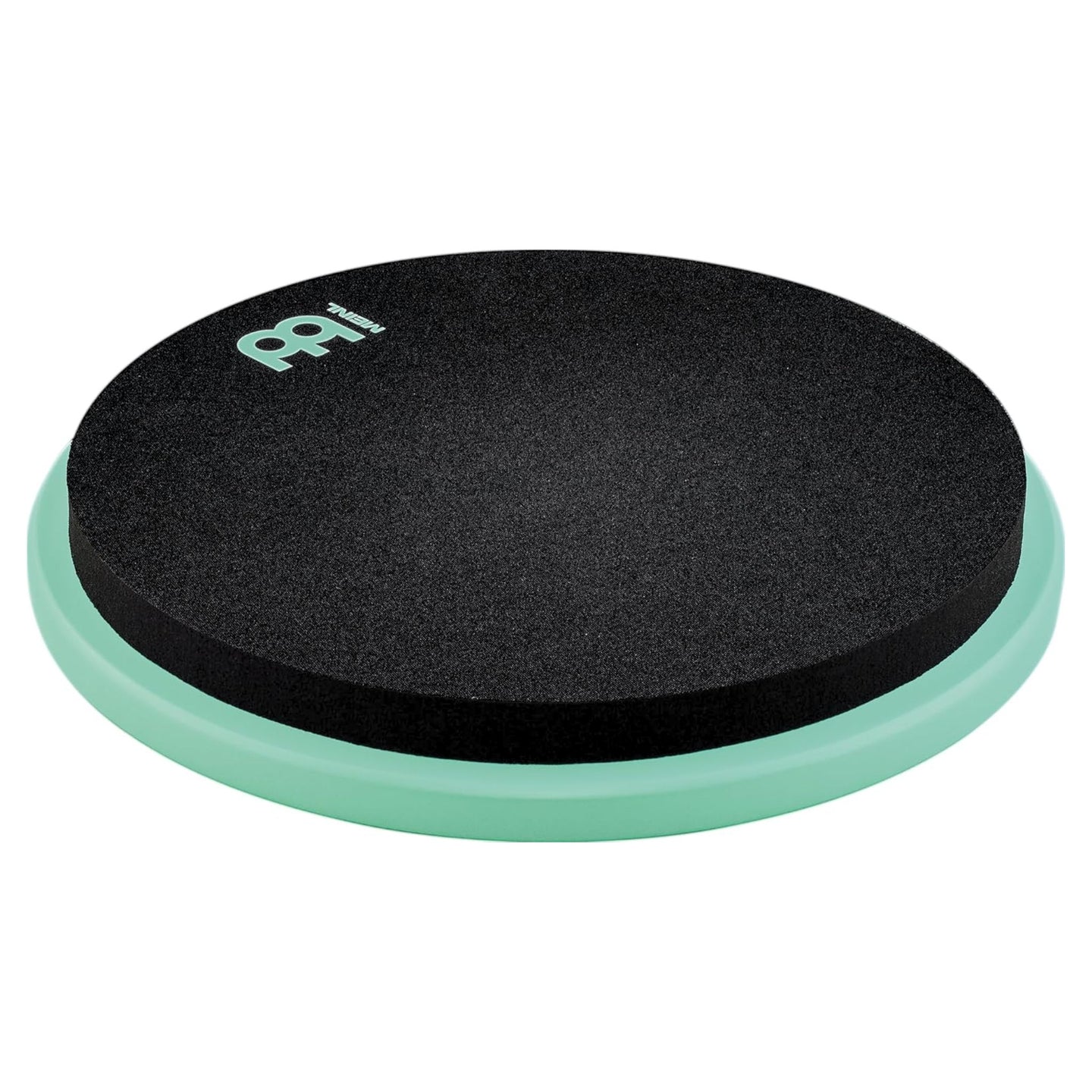 Meinl Marshmallow Practice Pad 12 inch Sea Foam MMP12SF on white background featuring ultra-low volume foam playing surface and large practice pad design for drummers and percussionists
