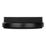 Side view of the Meinl Marshmallow Practice Pad 6" Black MMP6BK showing its low-profile construction and playing surface thickness.