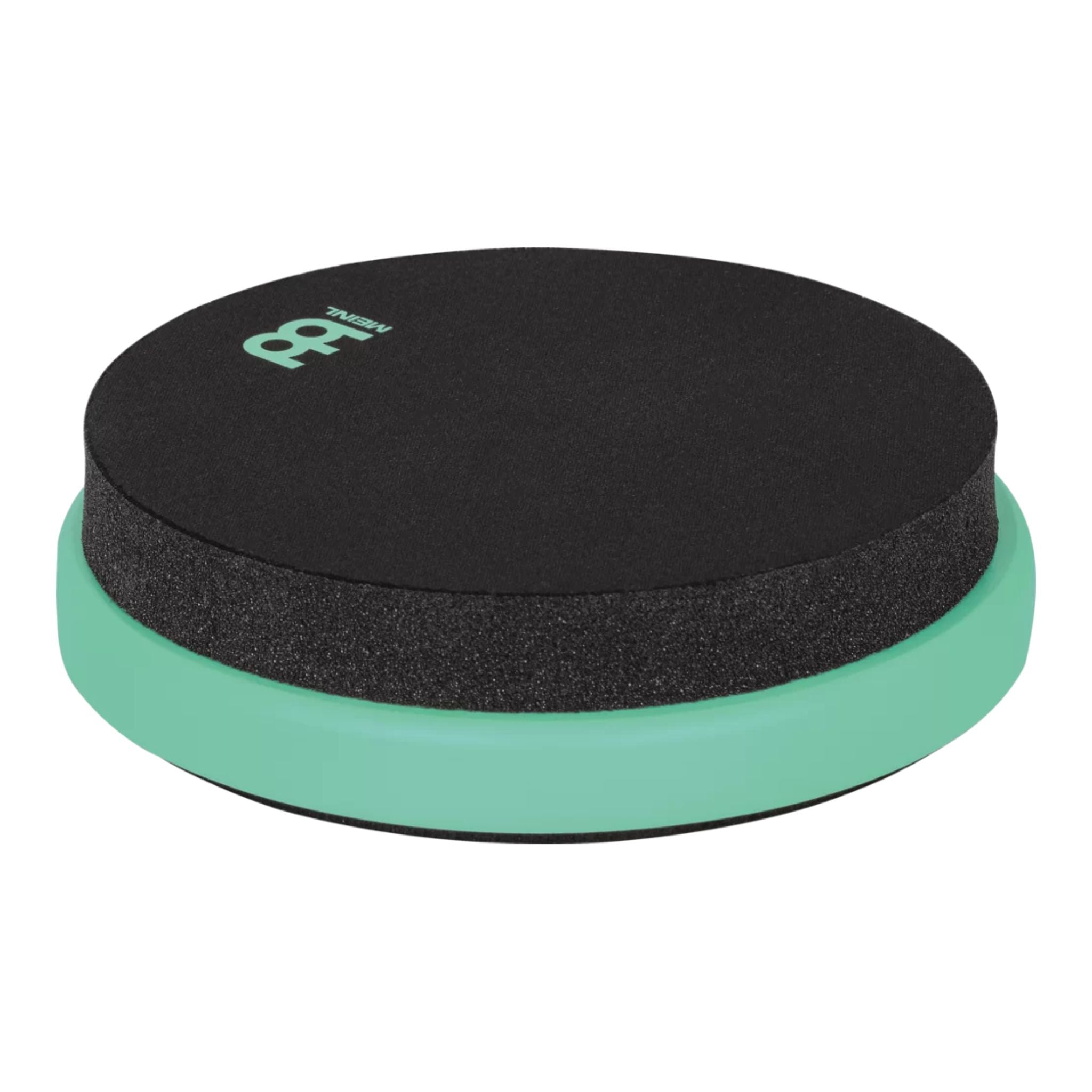 Meinl Marshmallow Practice Pad 6 inch in sea foam (MMP6SF), angled view showing compact low-profile foam construction with black playing surface on a white background.