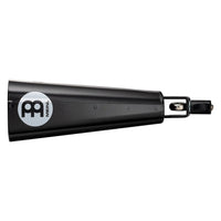 Side view of Meinl Classic Rock Big Mouth Cowbell 7 inch Low Pitch SCL70B-BK with integrated mounting bracket, designed for powerful rock cowbell accents on drum kit setups.