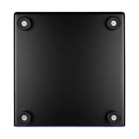 Underside of Meinl Snare Cajon Headliner Series Lilac Purple Fade MCAJ100BK-LPF — showing rubber feet and solid base for stable, professional percussion performance.