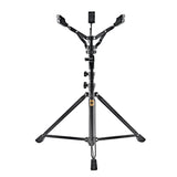 Adjustable professional handpan stand with double-braced steel design, built for stable sound healing and performance use