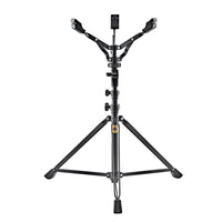 Adjustable professional handpan stand with double-braced steel design, built for stable sound healing and performance use