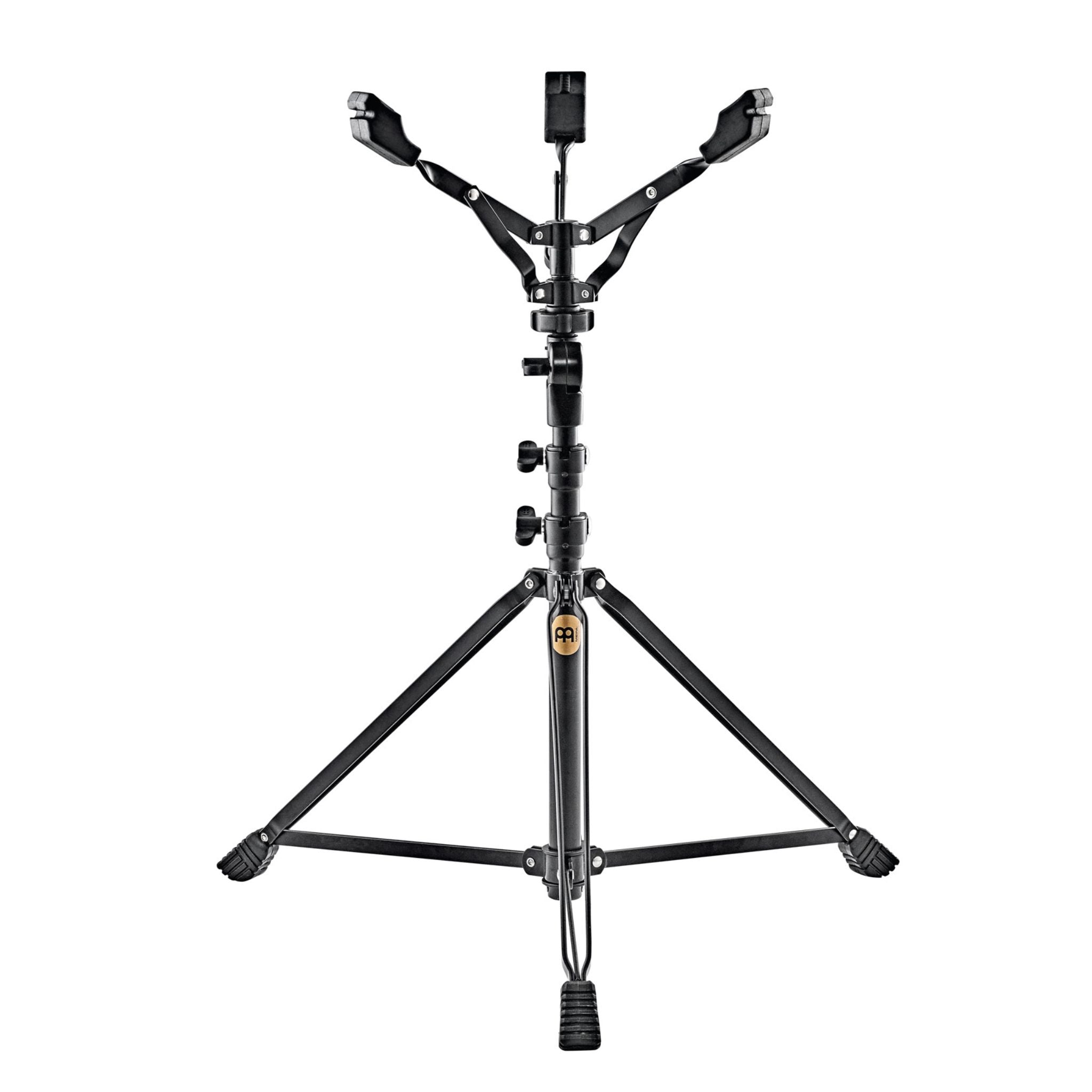 Adjustable professional handpan stand with double-braced steel design, built for stable sound healing and performance use