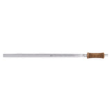 Side view of the Meinl Sonic Energy Earth Year Therapy Tuning Fork 136.10 Hz TTF-E showing the nickel-plated steel fork and ergonomically shaped cork handle.