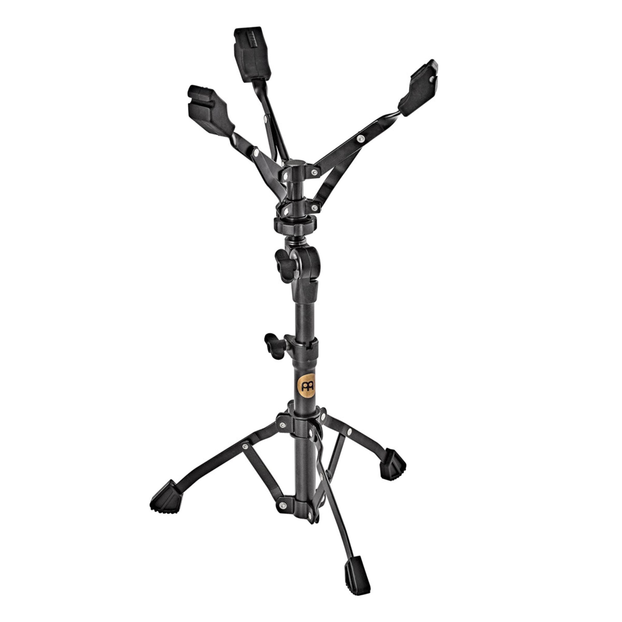 Foldable Meinl Sonic Energy handpan stand with adjustable angle and height, engineered for stability, portability, and refined musical expression.