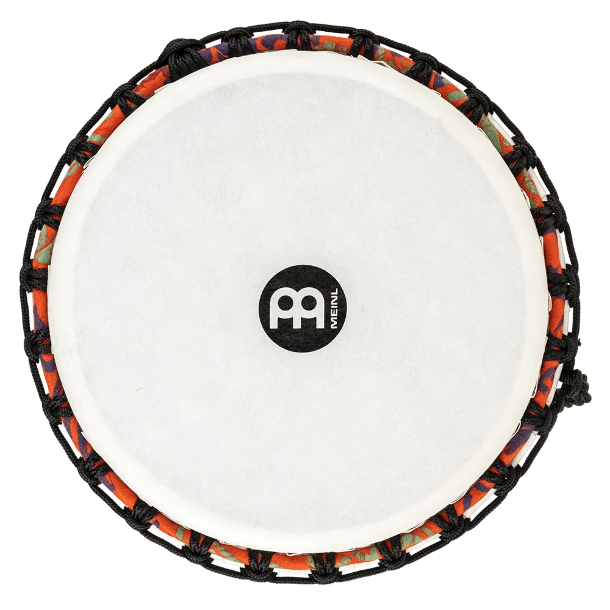 Top view of the synthetic head on the Meinl Travel Series Djembe Drum 10" Pharaoh's Script PADJ1-M-F.