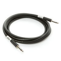 MXR Standard Instrument Cable 10 ft DCIS10 with straight 1/4 inch connectors, ideal for connecting an electronic drum kit to an amplifier, speaker, mixer, or audio interface.