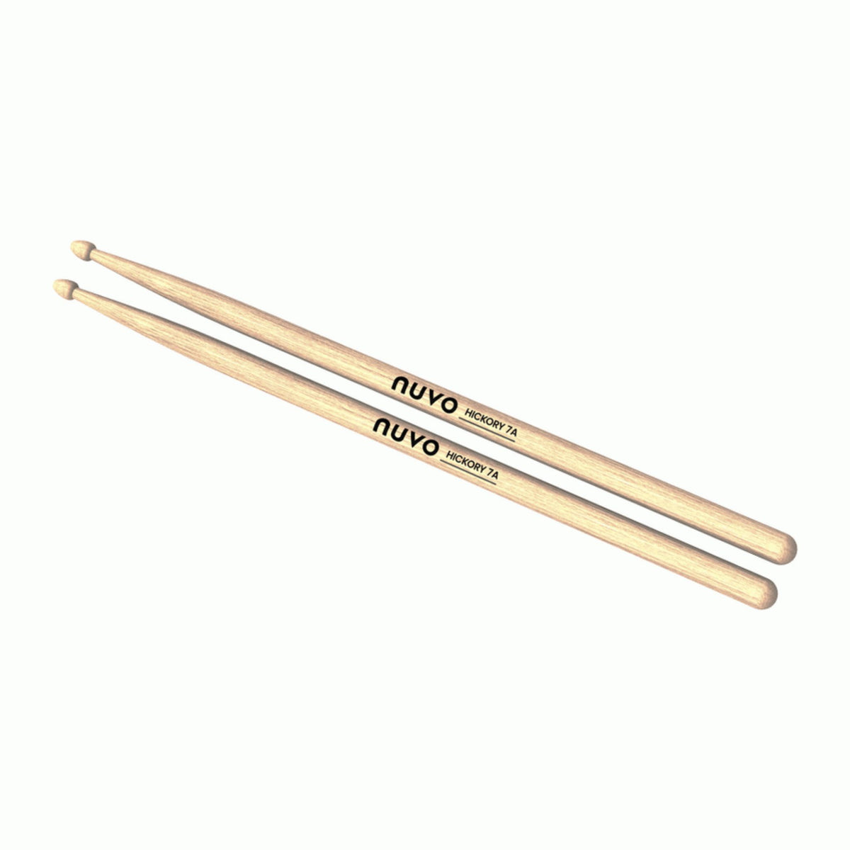 Pair of 7A hickory drumsticks included with the NUVO Zip-Kit Essential compact acoustic drum kit.