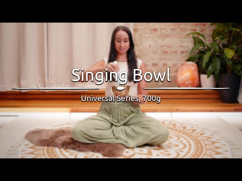 Meinl Sonic Energy 700g universal series singing bowl demonstration producing warm sustained tones through striking and circular playing for meditation and sound therapy