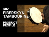 Remo Fiberskyn Tambourine with Double Row Jingles being played to demonstrate its bright jingle response, crisp rhythmic articulation, and blend of tambourine and frame drum techniques for percussion, worship music, music education, and live performance.