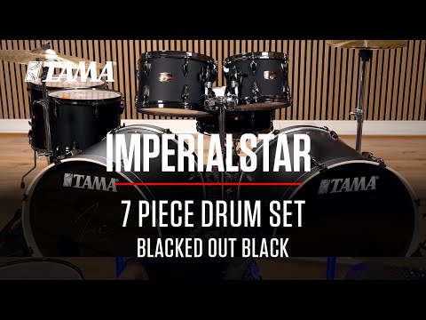 Video demonstrating the Tama Imperialstar 5-Piece Drum Kit, showcasing its warm poplar shell tone, full-size acoustic sound, and responsive playing character.