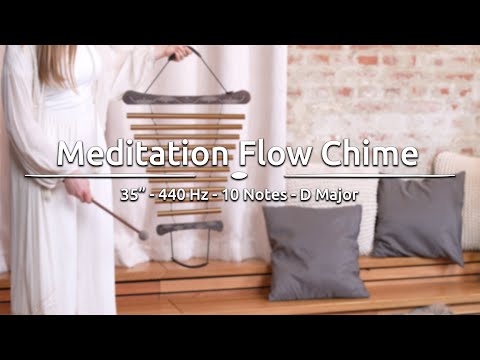 440Hz D major meditation flow chime being played to demonstrate bright harmonic resonance and flowing tonal movement