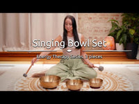 Meinl Sonic Energy Medium Felt Tip Mallet – Singing Bowl SB-PM-MF-M being used to play a metal singing bowl, demonstrating its clear, balanced tone and controlled response for sound therapy, meditation, relaxation, and sound bath practice.