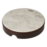 16 inch Fiberskyn frame drum on white background showing pre-tuned drumhead and Acousticon shell construction
