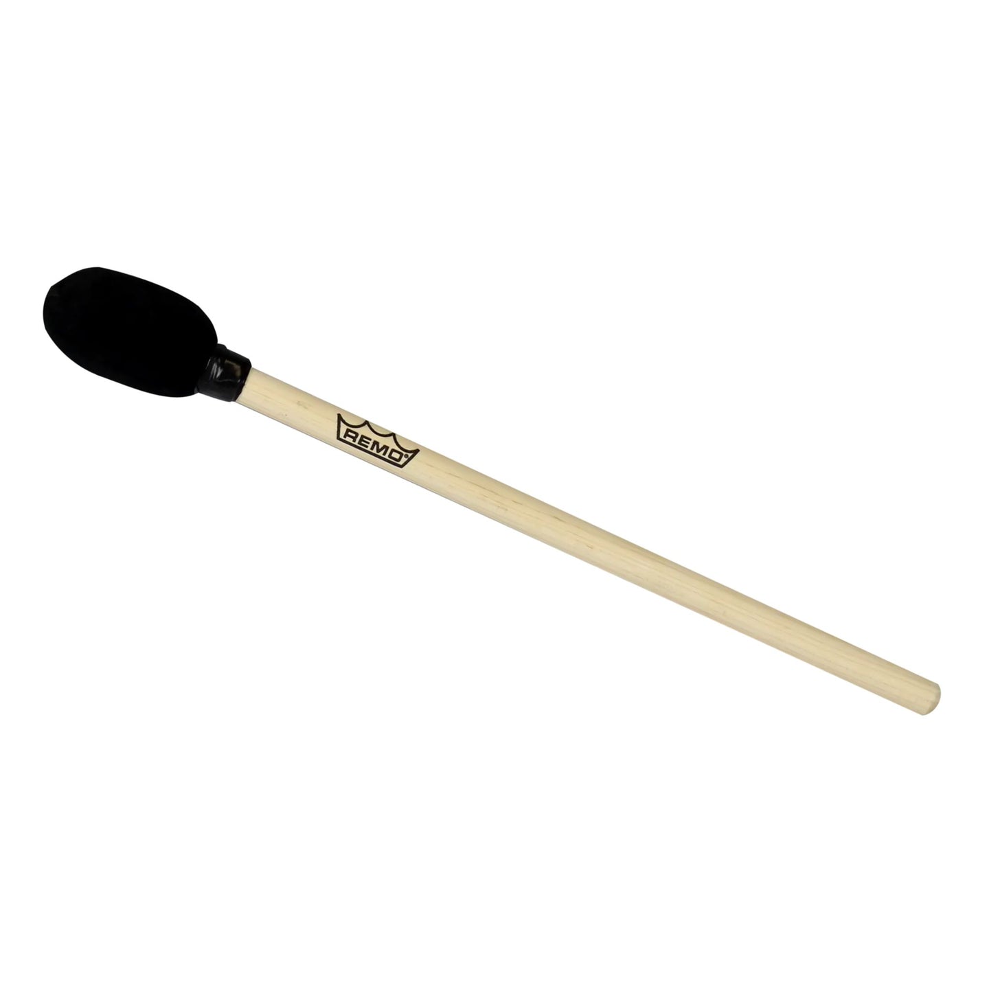 Remo Frame Drum Mallet Soft Tip HK-1210-00 featuring a maple wood handle and soft-covered foam head.