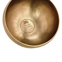 Top view interior of a Universal Series singing bowl by Meinl Sonic Energy showing craftsmanship and finish for professional sound healing use