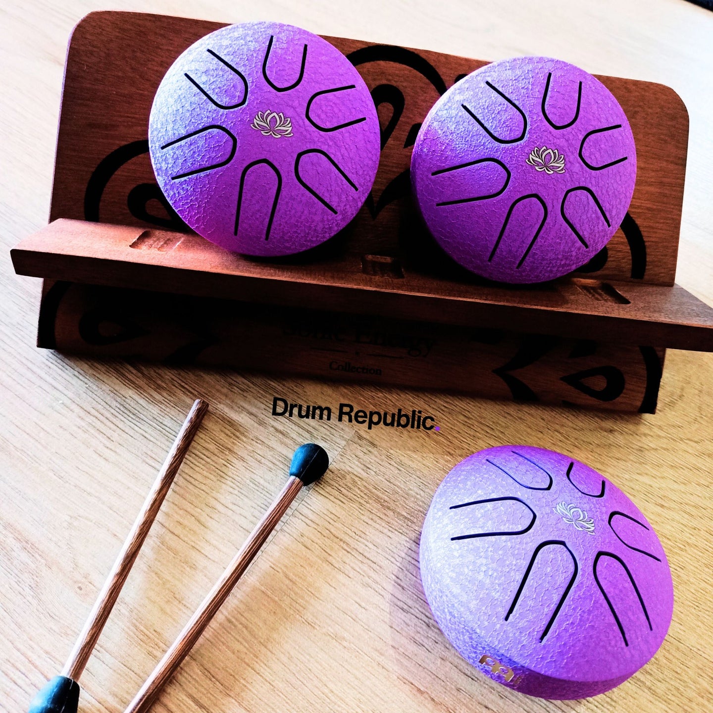 Meinl Sonic Energy Tongue Drum 3" Pocket Size - Lotus Flower Purple PSTD1PLF